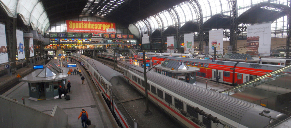 The <b>Hauptbonhauf Train Station</b>.